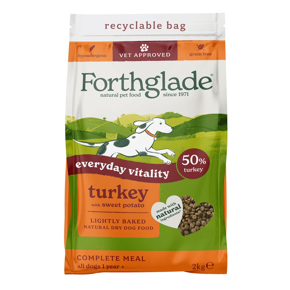 Forthglade Forthglade Lightly Baked Turkey Adult Dry Dog Food pet food packaging